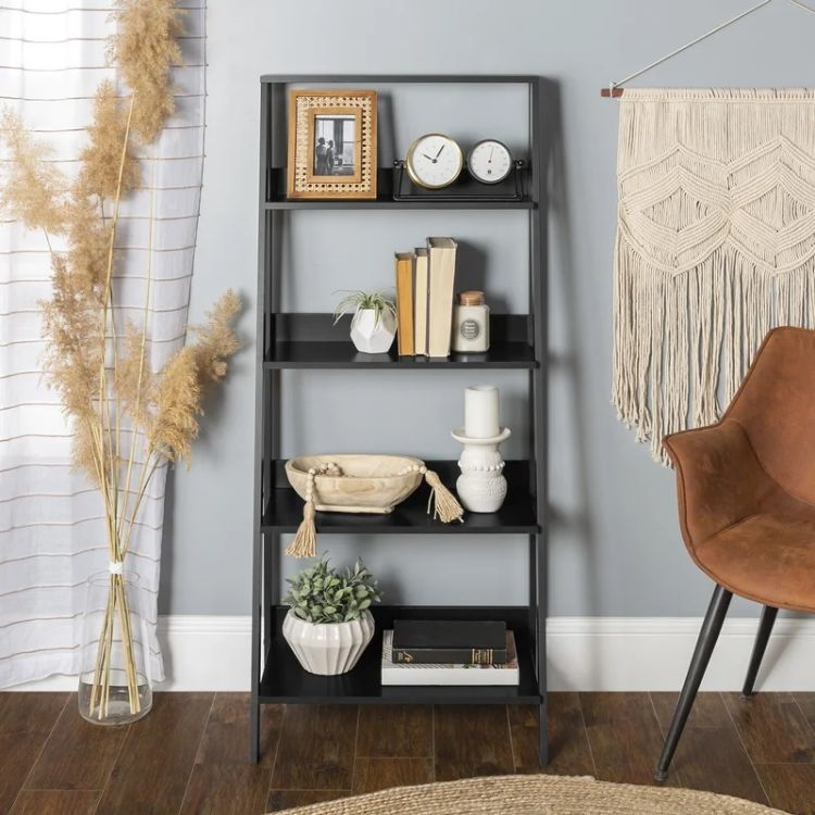 Multifunctional Design Wooden Bookcase Bookshelf Shelf Shelf 5-Tier Bookshelf