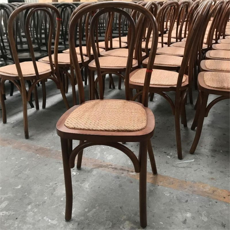 White Thonet Bentwood Stacking Chair