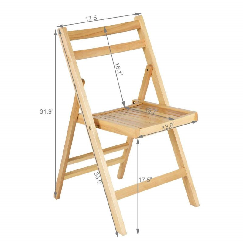 Factory wholesale Event party furniture rustic bamboo folding outdoor dining chair