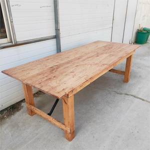 Wholesale outdoor portable folding table, wooden foldable banquet table, dining table chairs