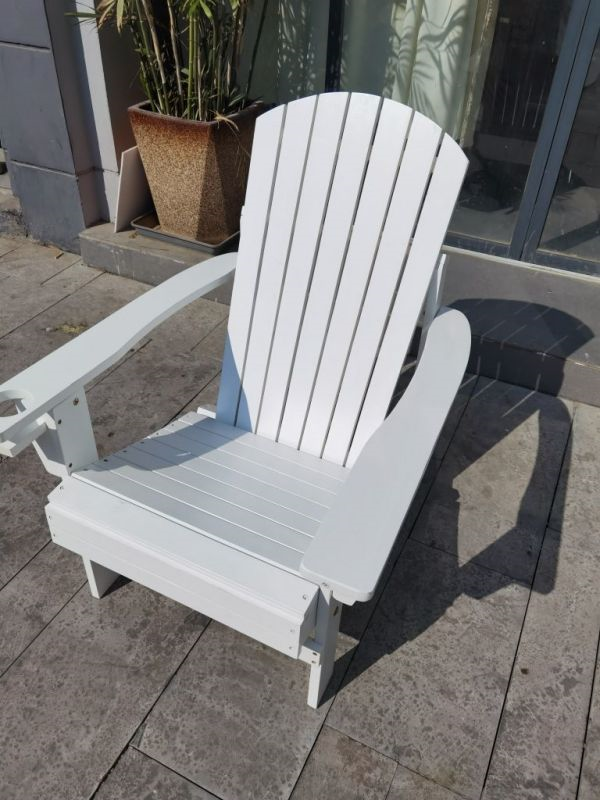 Factory wholesale adirondack chair outdoor lounge chair all-weather fade resist fade easy to maintain plastic wood garden chair