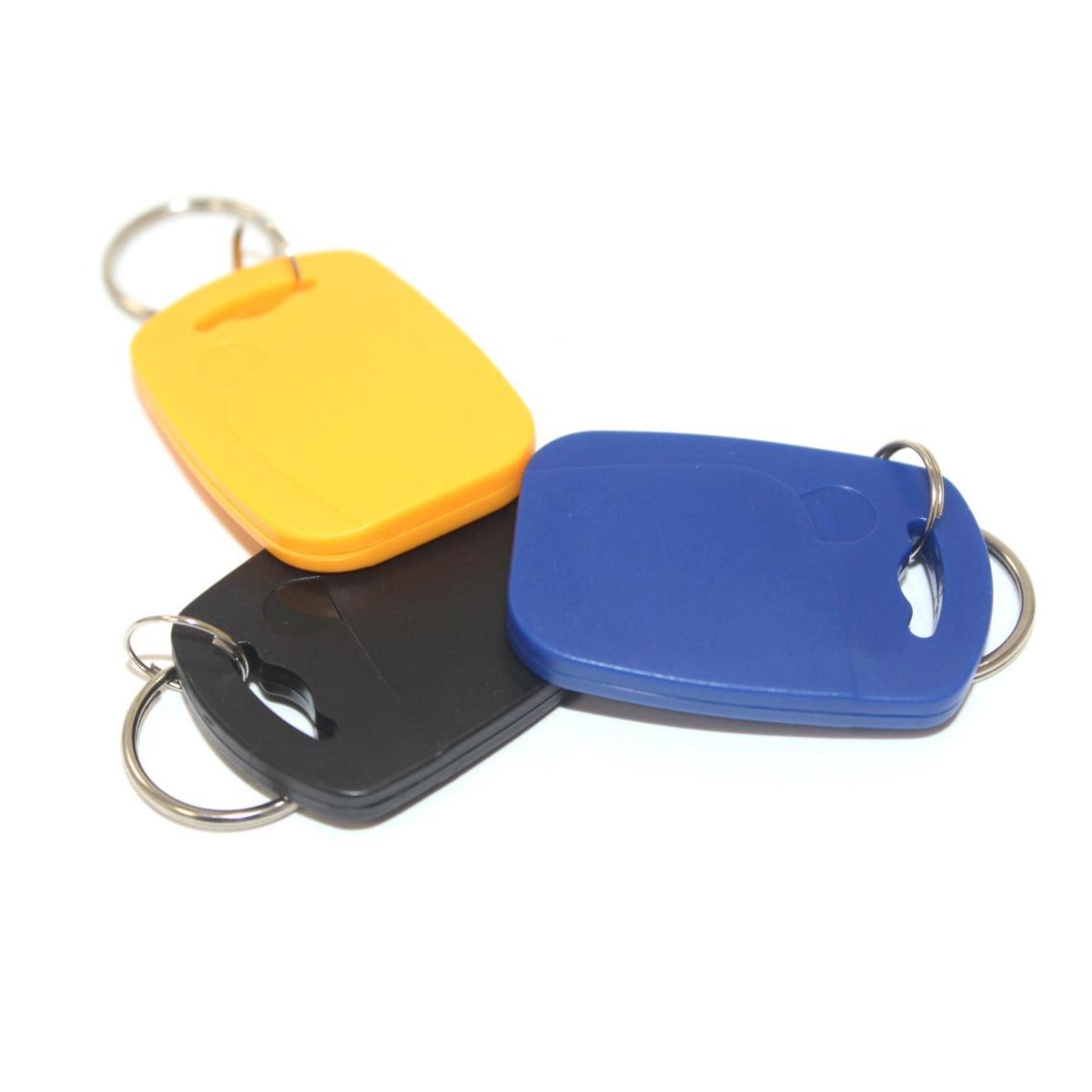 ABS Waterproof Rewritable Key Tag 13.56MHz Plastic Key chains for Access Control Key Fob