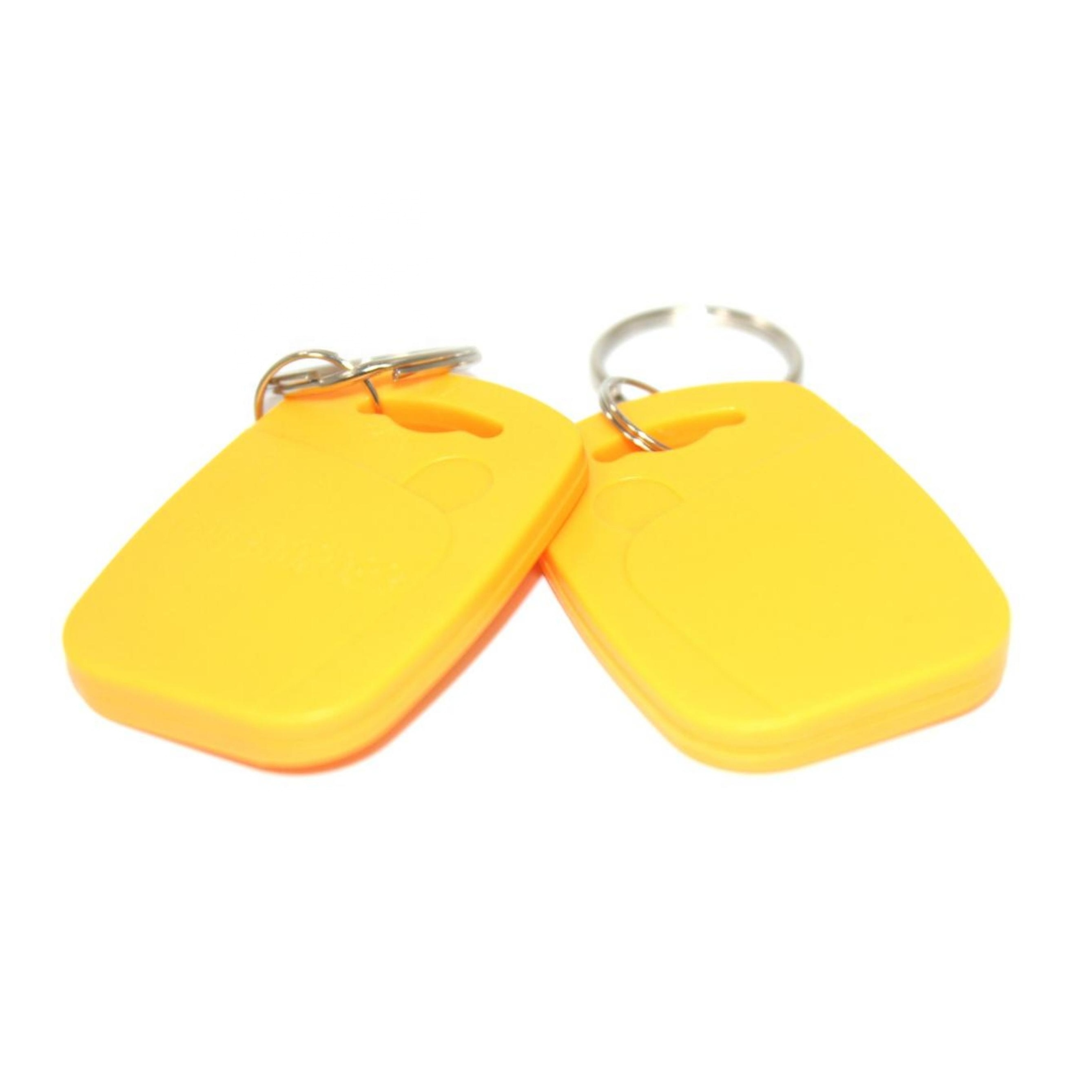 ABS Waterproof Rewritable Key Tag 13.56MHz Plastic Key chains for Access Control Key Fob