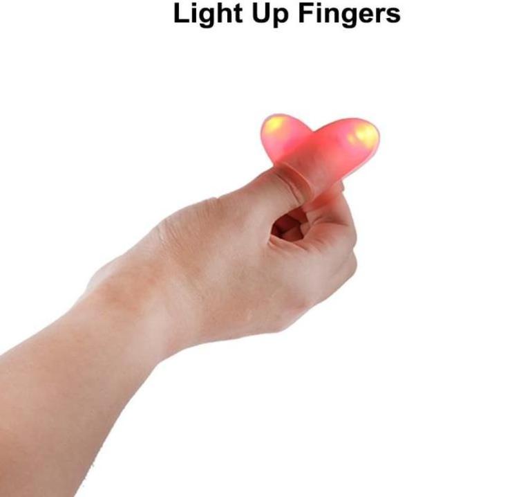 Lightup Magic Thumbs Led Flash Finger Tips Lights Bright Closeup Stage Magic Tricks Party Props