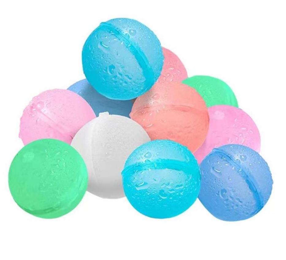 Reusable Water Bomb Balloons Silicone Water Splash Ball Self-Sealing for Outdoor Activities Summer Pool Games Toy