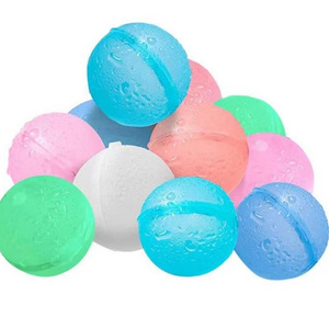 Reusable Water Bomb Balloons Silicone Water Splash Ball Self-Sealing for Outdoor Activities Summer Pool Games Toy