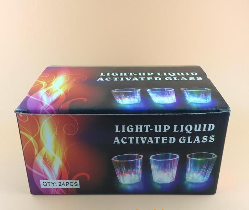 Light Up Shot Glasses Shot Cups Party LED Flash Drinking Glasses Glow in the Dark Birthday Christmas Halloween Weddings Decor