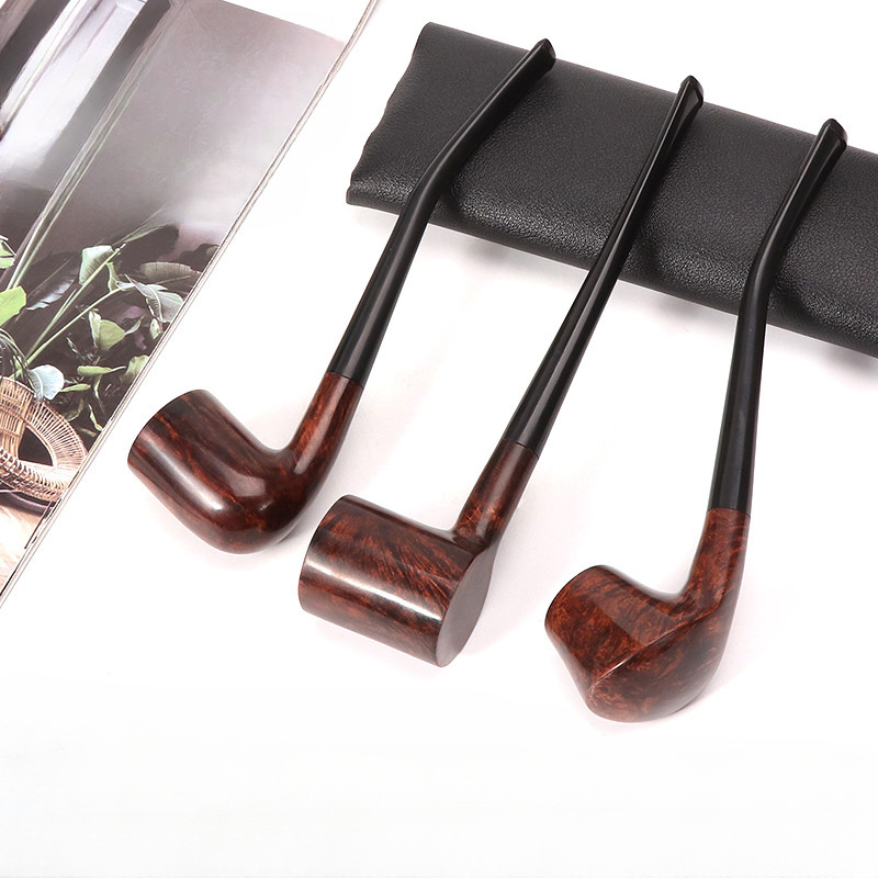 Smoking Set 3mm Flue Old Heather Long Rod Reading Pipe