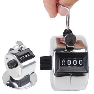 Handheld Mechanical 4 Digital Hand Finger Manual Counting Timer 0-99999 Hand Tally Counter