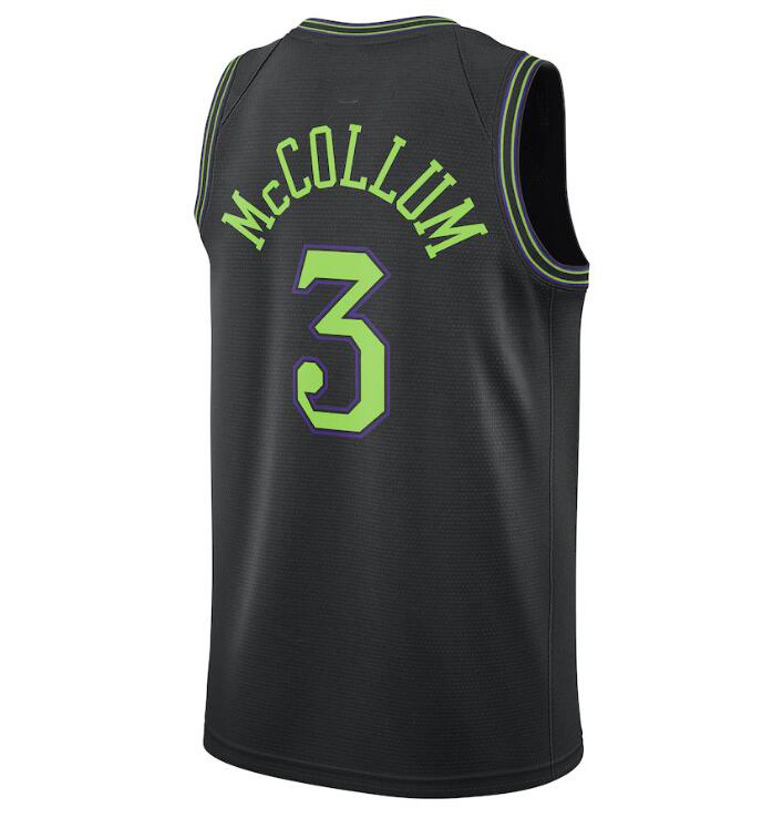 2023 2024 New Orleans Printed or Stitched 1 Zion Williamson 3 CJ McCollum 5 Herbert Jones 14 Brandon Ingram Basketball Jersey