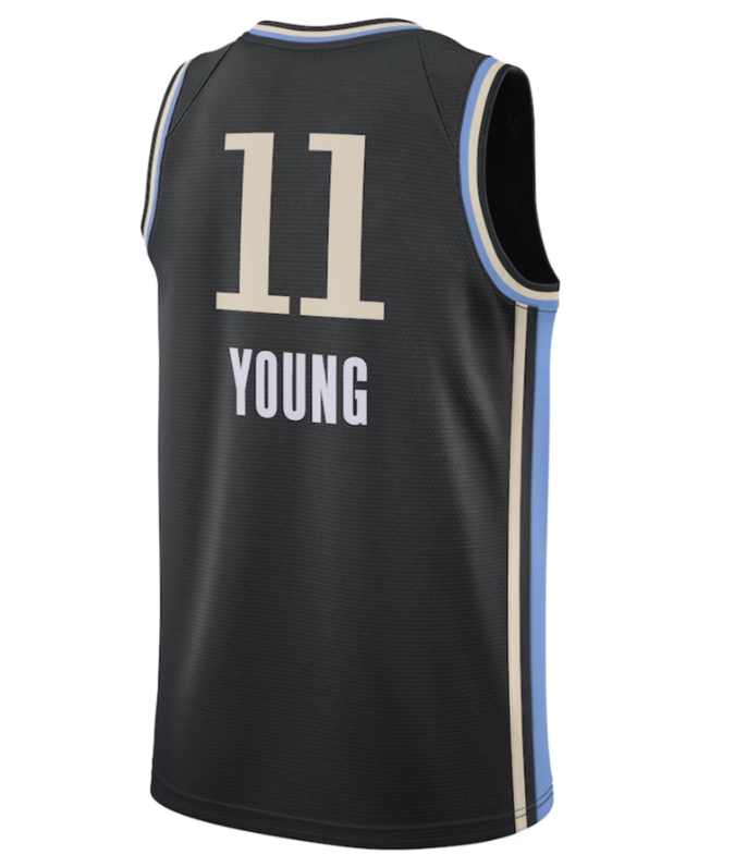 2023-24 New Top Stitched Cheap Black Basketball Jerseys Atlanta 11 Trae Young