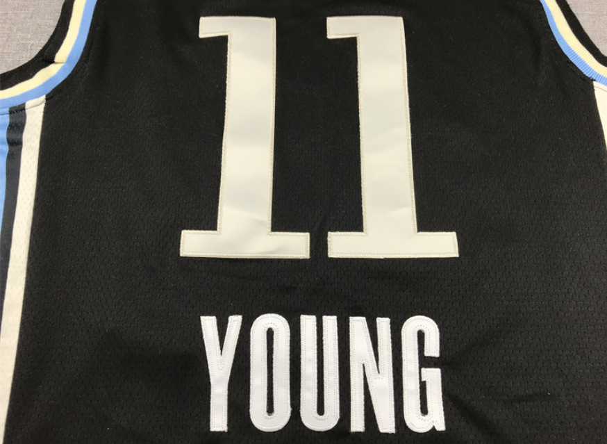 2023-24 New Top Stitched Cheap Black Basketball Jerseys Atlanta 11 Trae Young