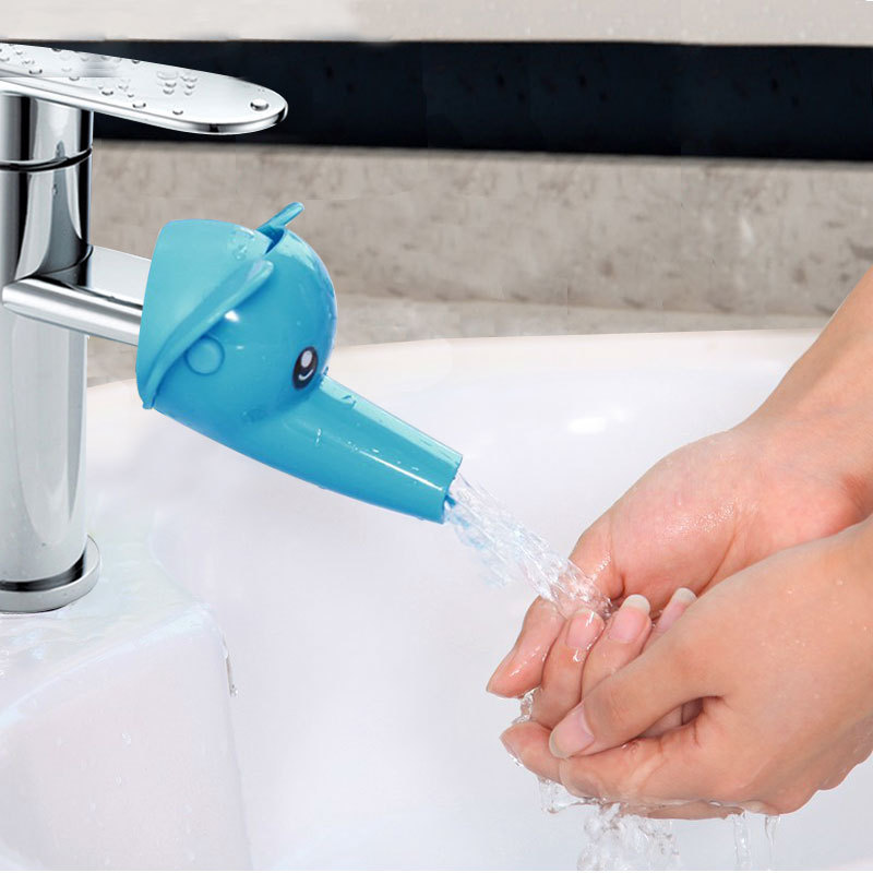 Children's Daily Necessities Faucet Extender Plastic Kid Tap Faucet Splashguard Cartoon Image Portable Faucet Extension Nozzle