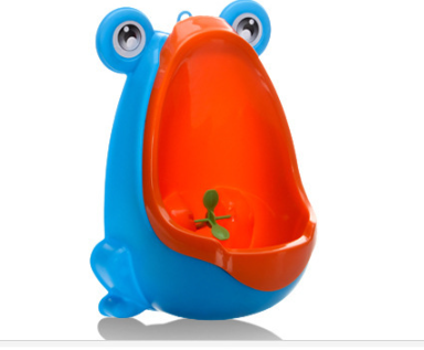 Factory Direct Sale Baby Closestool Plastic Cartoon Cute Frog Baby Portable Potties Training Boys Standing Urine Toilet