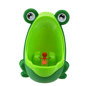 Factory Direct Sale Baby Closestool Plastic Cartoon Cute Frog Baby Portable Potties Training Boys Standing Urine Toilet