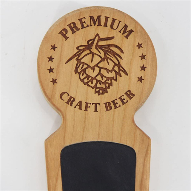 Custom Decorative Wooden Beer Tap Handle with Reusable Chalkboard Suitable for Home Brew Bars Kegs and Draft Beer