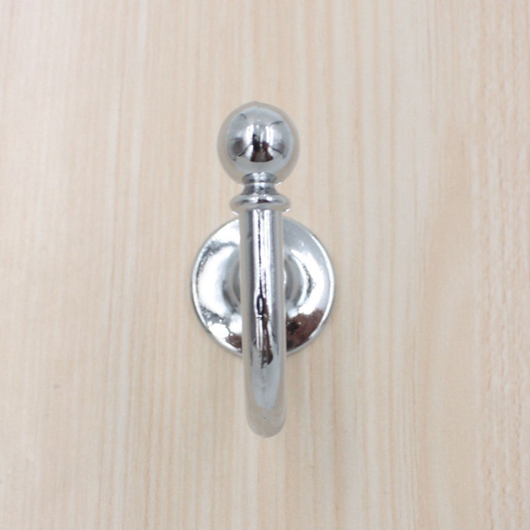 Wall Mounted Zinc Alloy Single Coat Hooks Hat Hanger Robe Clothes Hook