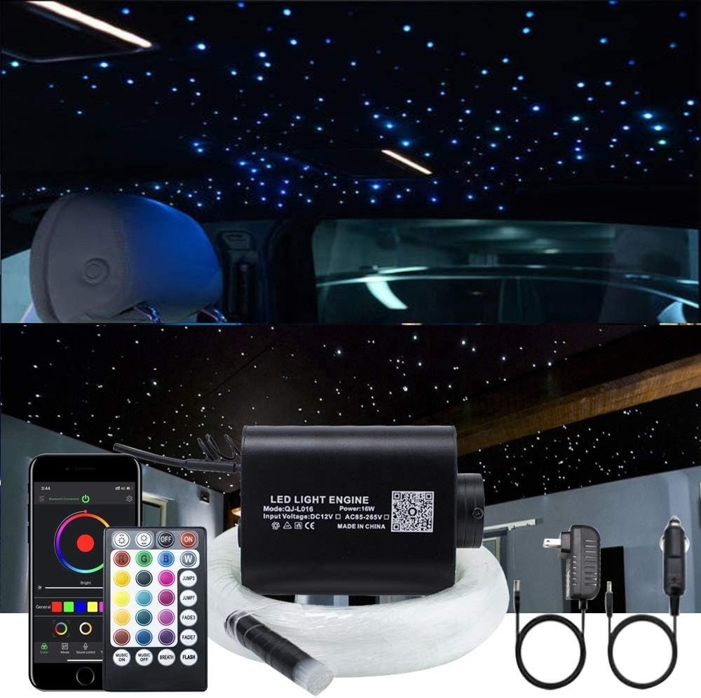 20W RGBW twinkle fiber optic ceiling lights star kit for car home starlight headliner with APP LED light engine source