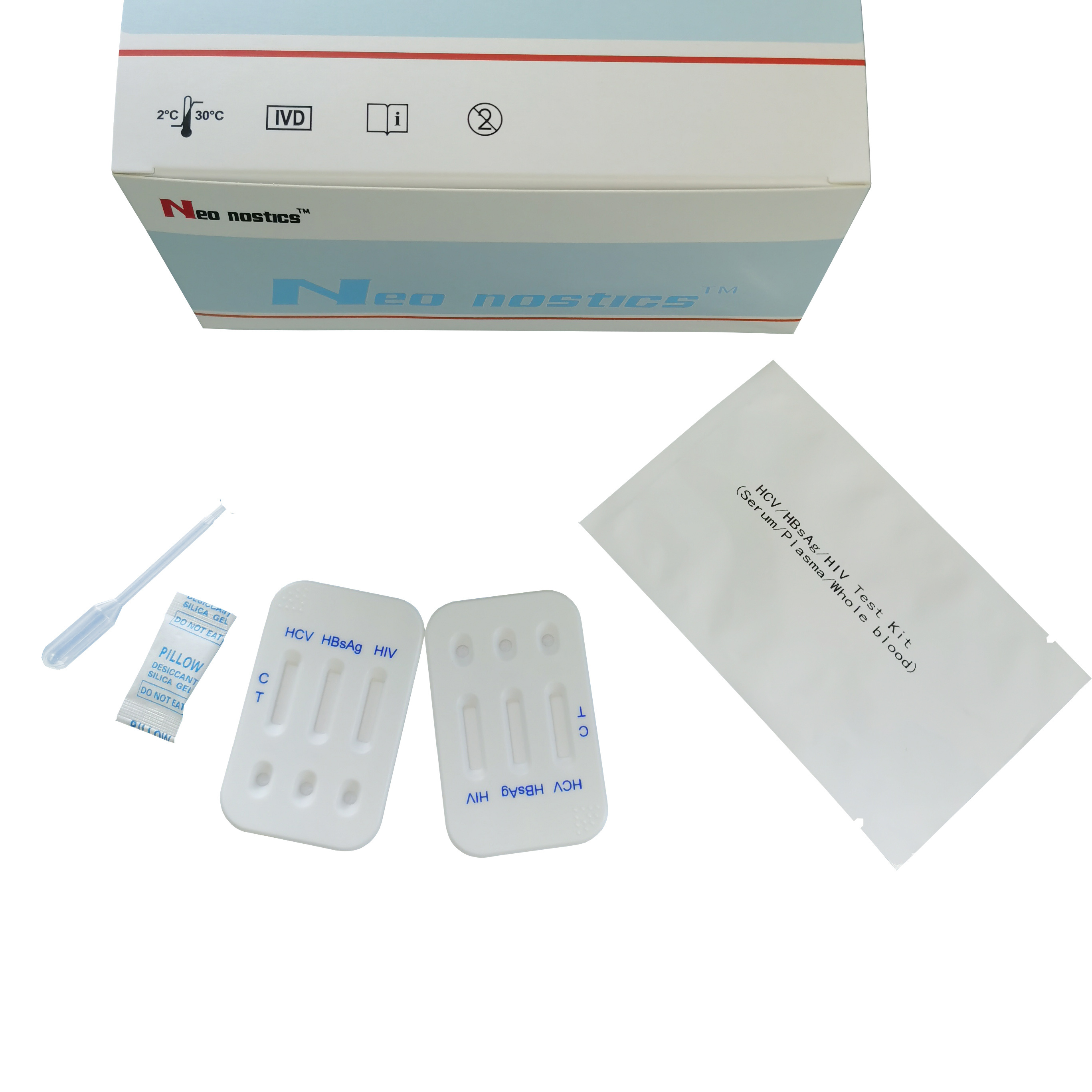 3 in 1 Infectious Disease Malaria/Dengue Test Kit Rapid Test Manufacture HIV/HCV/HBSAG Diagnostic Test Kit