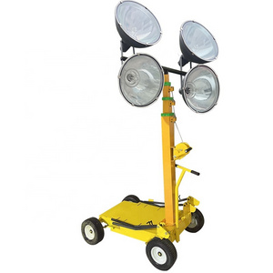 Easy To Clean Pushcart Type Lighting Lighthouses Portable Construction mobile outdoor Light Tower