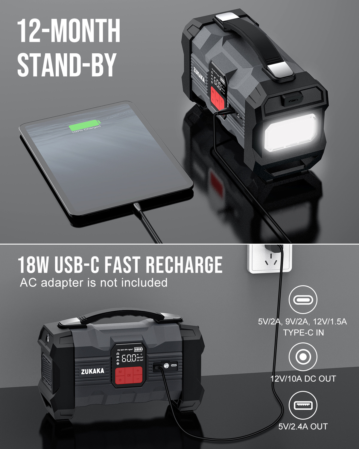 car jump starter power bank 80000 mah 12v 37wh 10000mah battery jump starter car 150 psi air compressor with jump starter