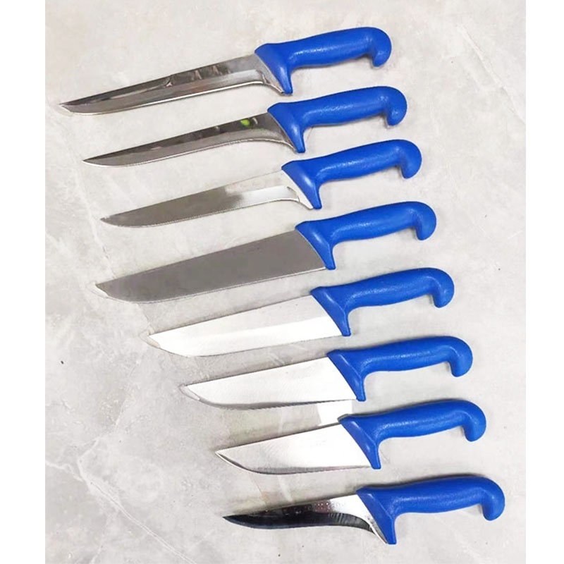 Wholesales Fillet Fishing Knives For Boning Skinning Butcher Cutting With PP Blue Handle Knife For Fish Cutting Filet Knife