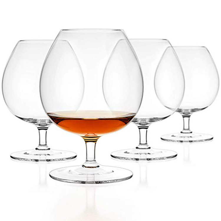 large capacity premium clear crystal whiskey glass brandy snifter