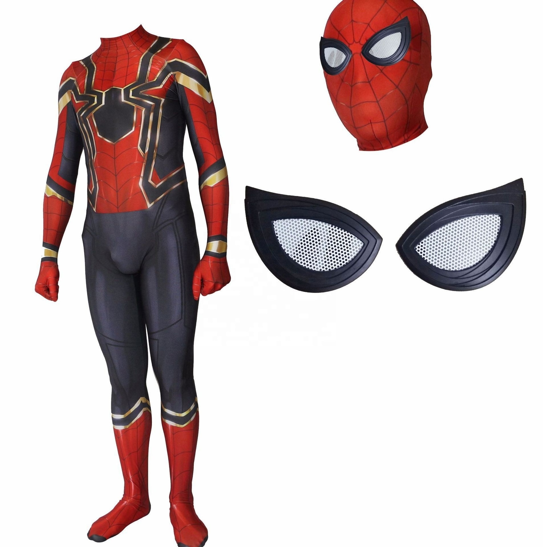 Red Black Spiderman Costume Spider Man Suit Spider-man Costumes Children Kids Spider-man Cosplay Clothing Halloween Costume