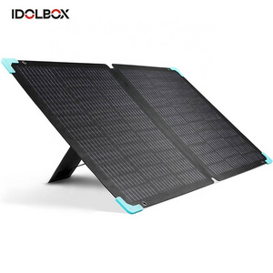 Factory Wholesale Customization 400W 220W 100 Watt Waterproof Flexible  Portable Solar Panel with Kickstand & Carry Case