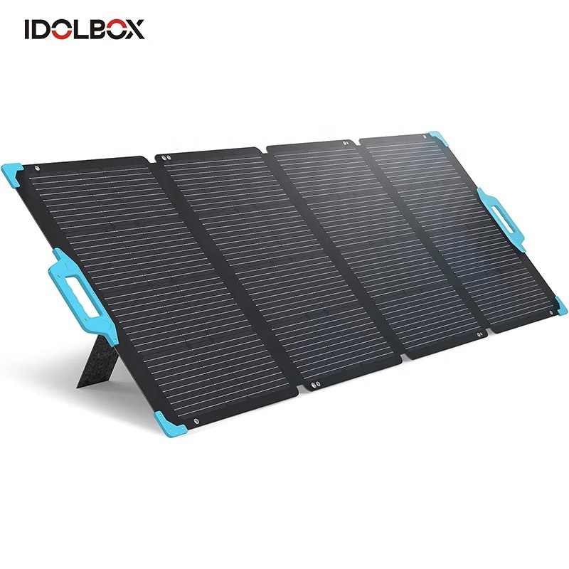 Factory Wholesale Customization 400W 220W 100 Watt Waterproof Flexible  Portable Solar Panel with Kickstand & Carry Case