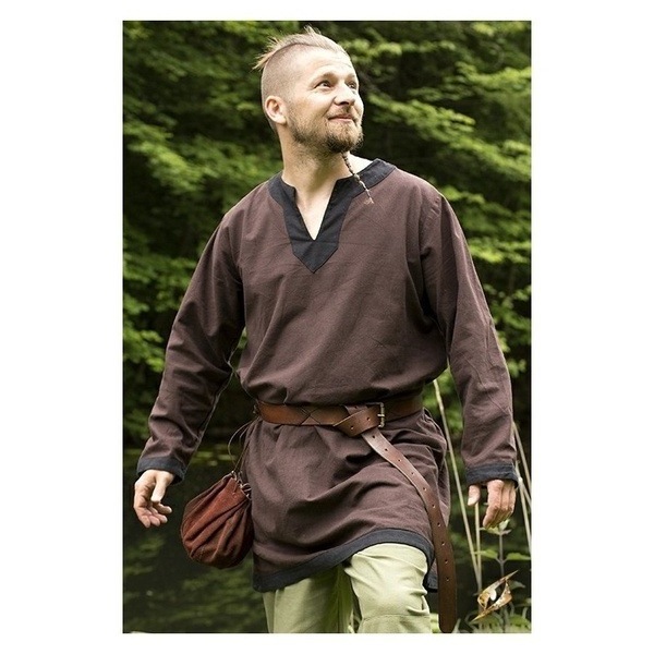 Adult Men Medieval Knight Warrior Costume Green Tunic Clothing Norman Chevalier Braid Viking Pirate Saxon LARP Top Shirt For Men