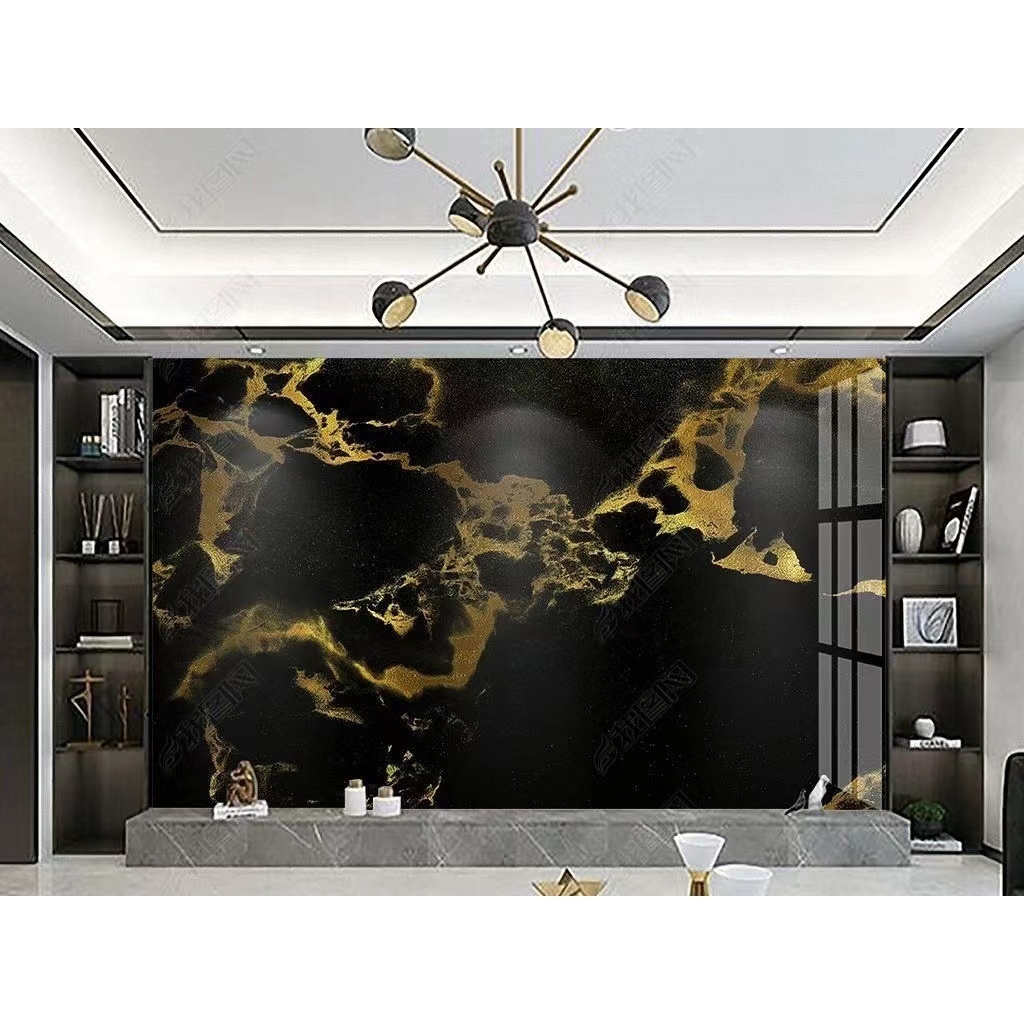 Panel Panels Sheets For Wall Decoration Gold PVC UV Marble Sheet Board