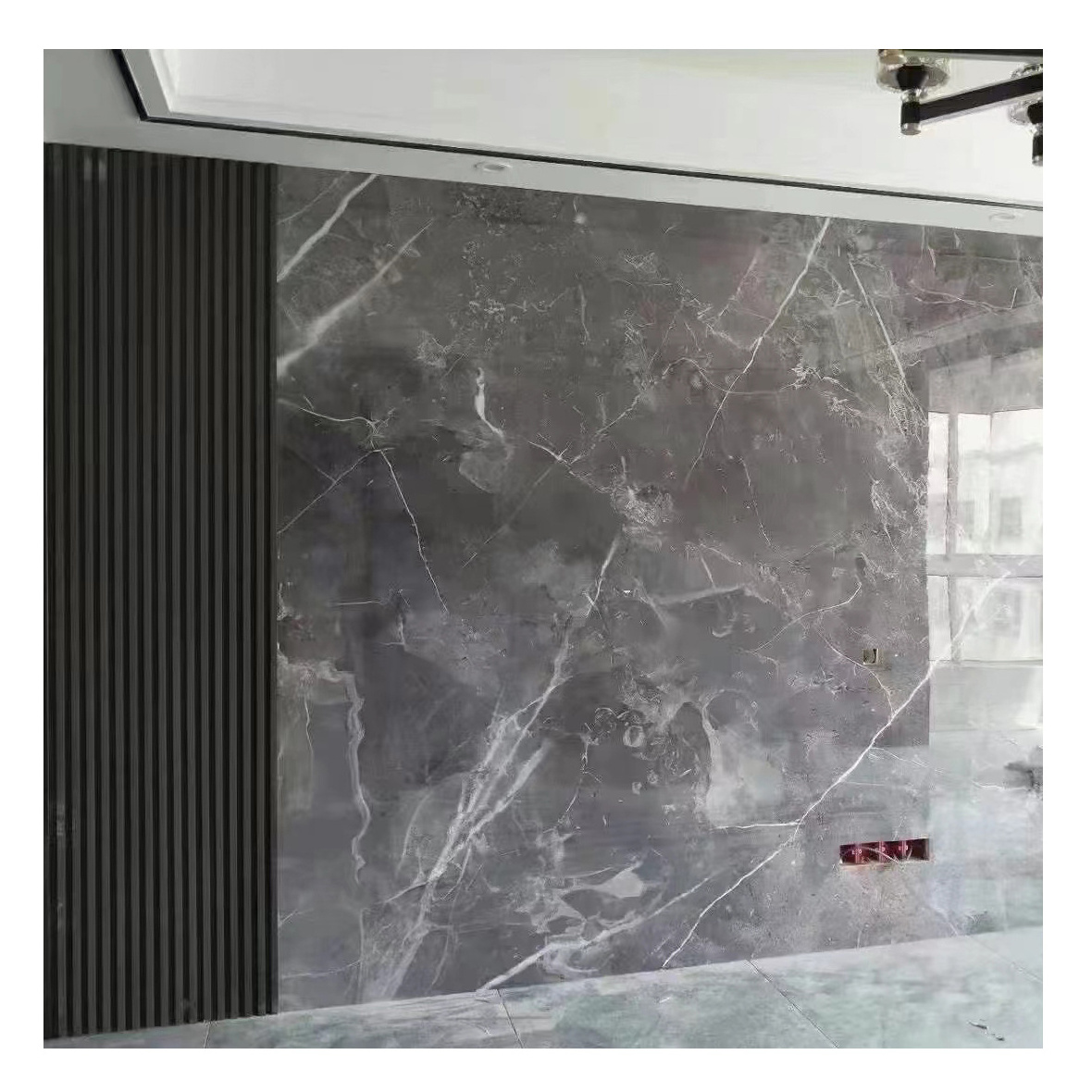 Faux Plastic Stone Panels Pvc Wood Effect Wall Decoration UV Marble Sheet Panel