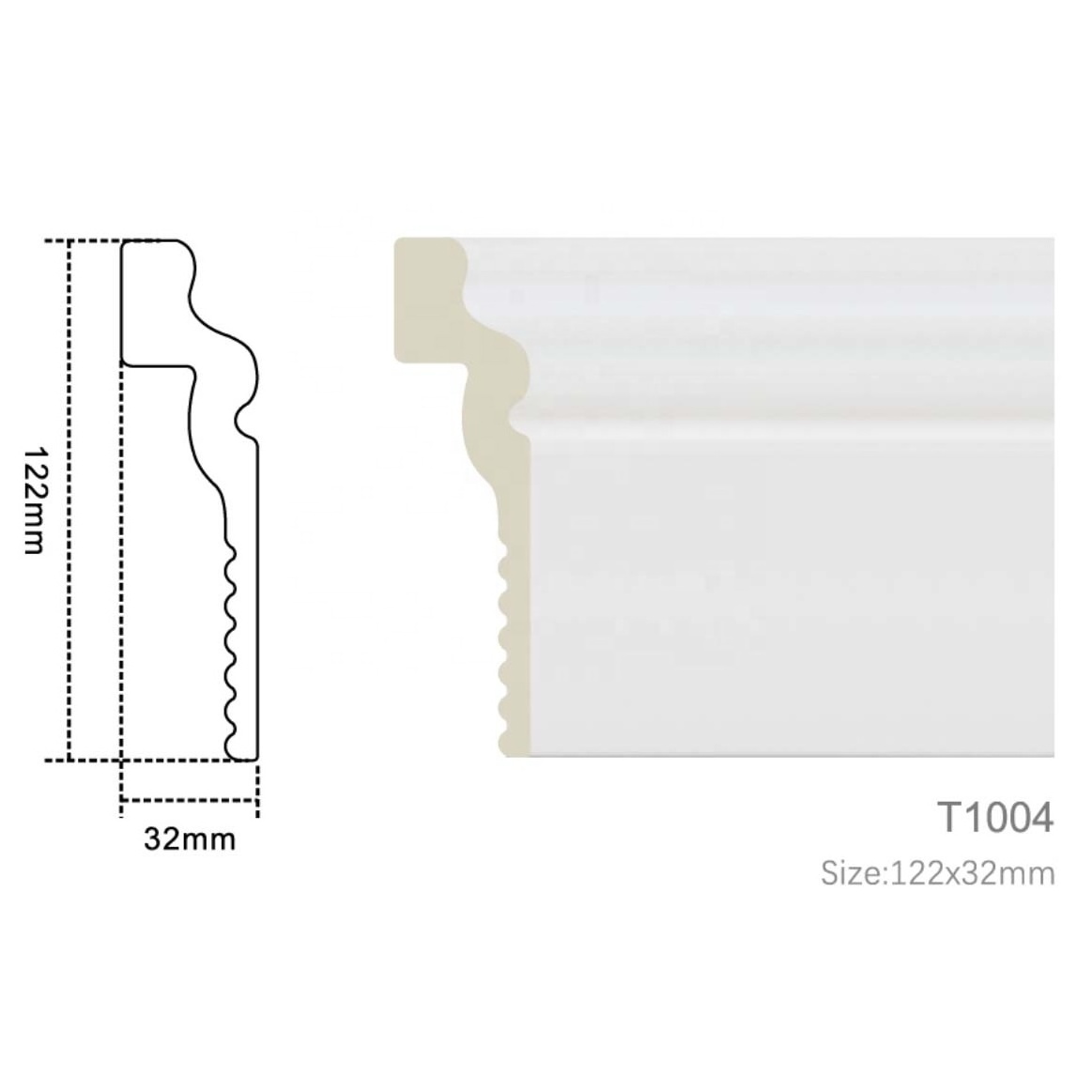 Plastic Skirting Board Polystyrene Boards Manufacturer Baseboard Molding For Wall Corner Ps Skirting