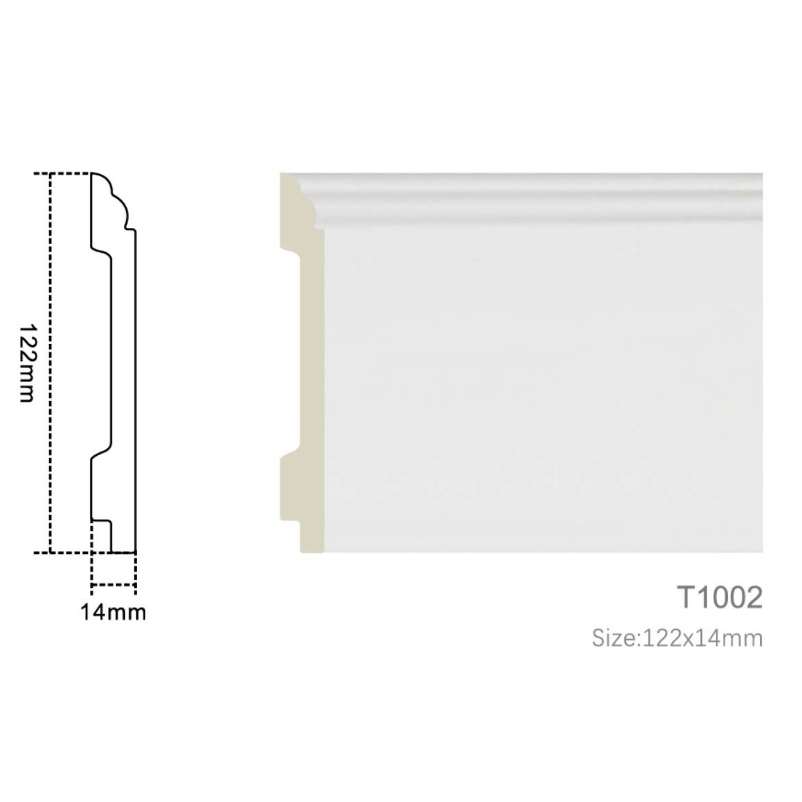 Cheap Factory Price Decorative Skirting Architrave, Chinese Wall Moulding, PS Baseboard