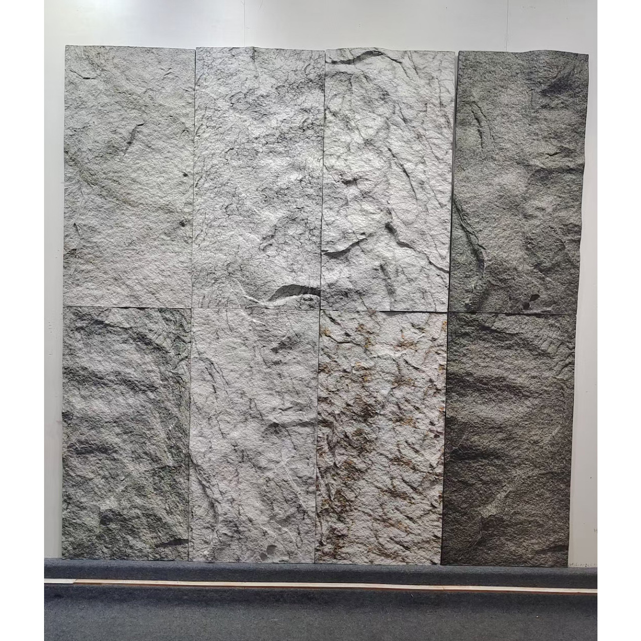 Slate Panel Outdoor Column Wraps Decorative Artificial 3d Faux Rock Veneer Wall Panels Pu Stone