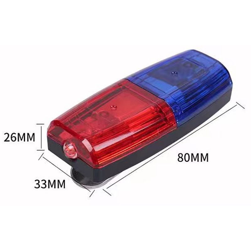 LED red blue explosive flashing cycling light duty security shoulder flashing light night patrol signal light