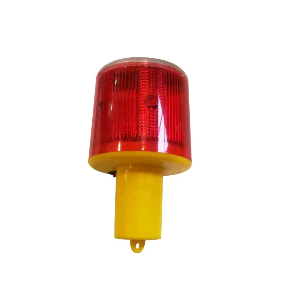 Road led light warning road traffic light solar red flashing warning light