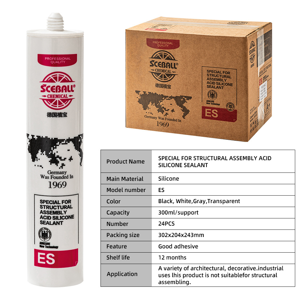 xibao 300ml High-quality fast-drying white fire-resistant waterproof mildew-proof glass glue