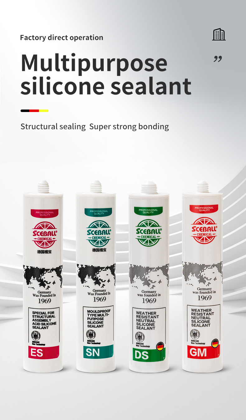 Sausage packaging high-viscosity quick-drying waterproof sealant indoor decoration silicone glue