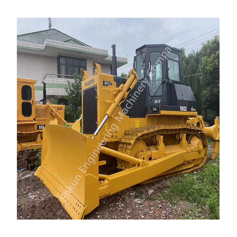 Factory price  Used  Shantui sd22 bulldozer winch  used 220 crawler  dozer  Shantui  bulldozer sd22 for sale