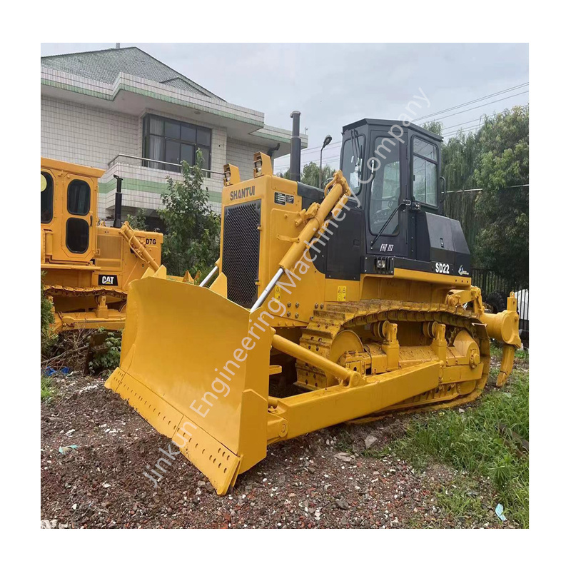 Factory price  Used  Shantui sd22 bulldozer winch  used 220 crawler  dozer  Shantui  bulldozer sd22 for sale