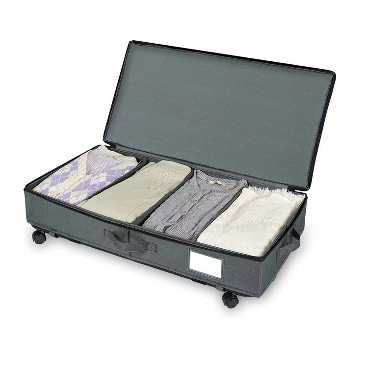 Foldable Thicken Cloth Underbed Storage Containers Underbed Storage Containers for Blanket, Comforter, Clothes,Toy