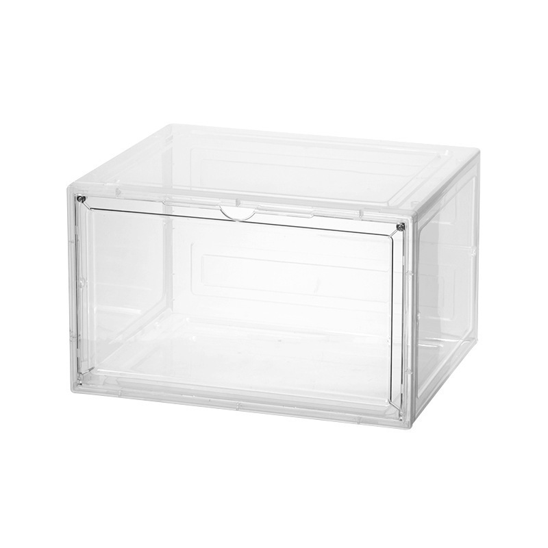 Magnetic Stackable Shoe Organizer Storage Box Shoes Box Plastic Storage Transparent Clear Acrylic Shoe Box Storage