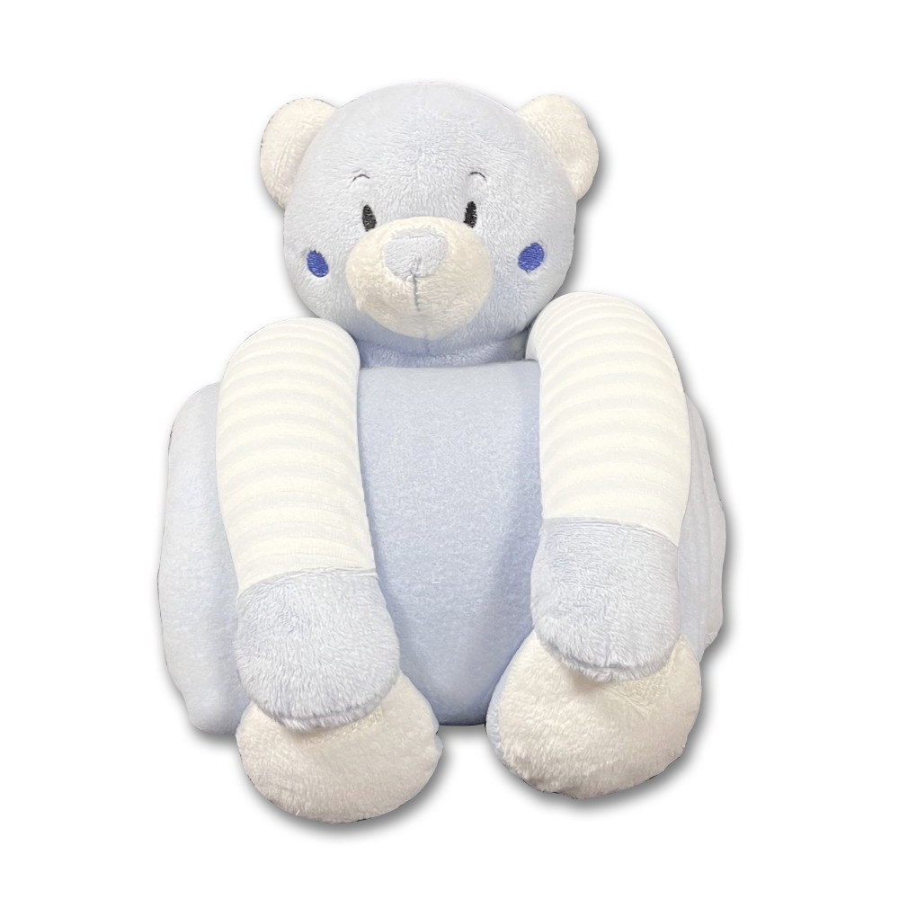 Plush Toy with Polar Fleece Blanket  Elephant Monkey Bear Cow