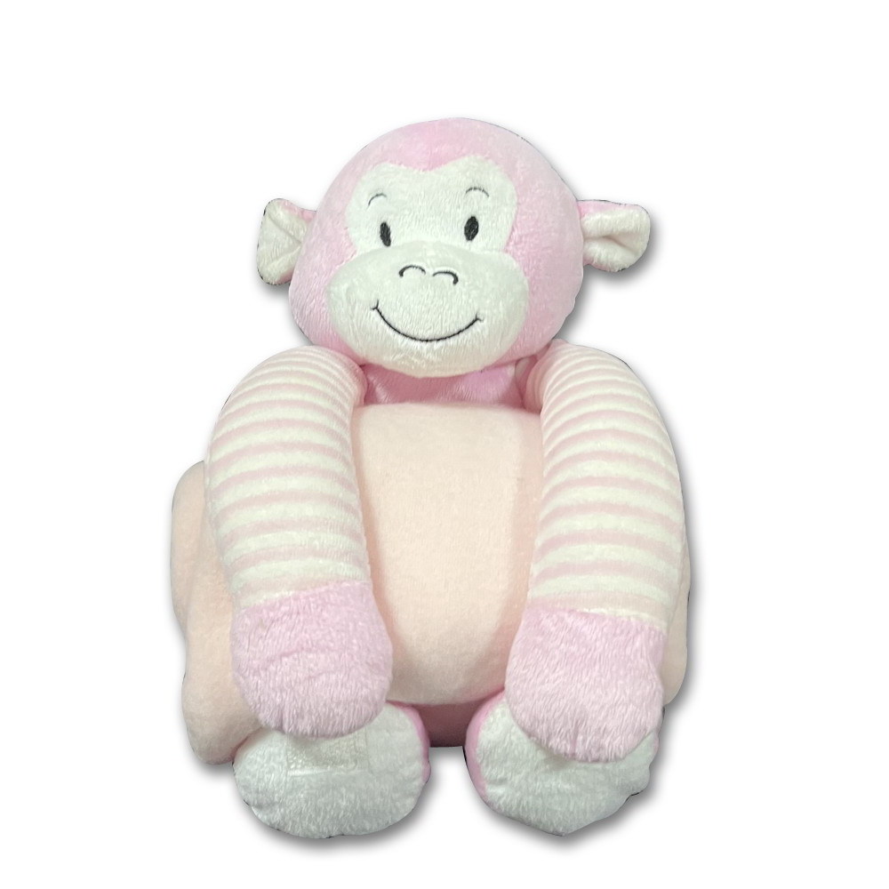 Plush Toy with Polar Fleece Blanket  Elephant Monkey Bear Cow