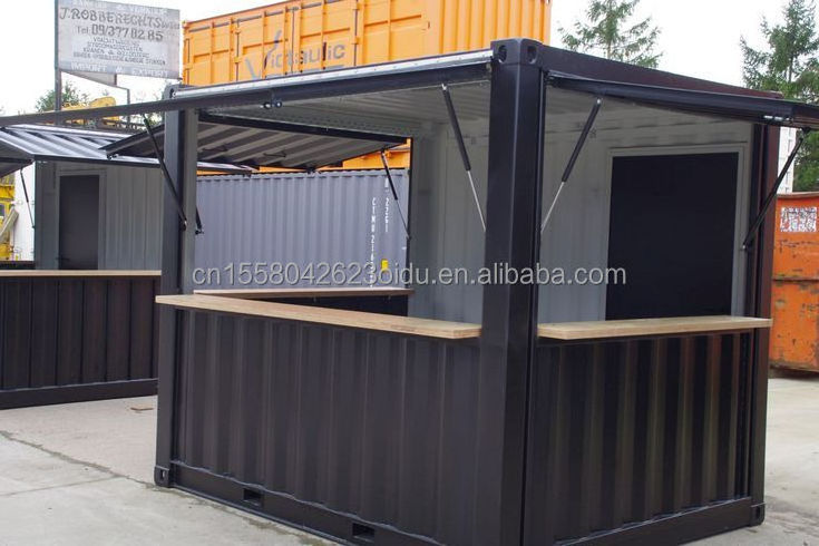 10ft  Mini Pop-up Shop Container Coffee Shop Bar Fast-food Restaurant Convenience Store Kiosk Booth