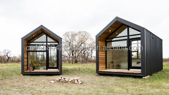 Luxury metal wooden garden small house  modern prefabricated prefab houses container house