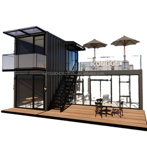 Prefab Projects Container Coffee Shop Store 40ft Prefabricated House Building Design