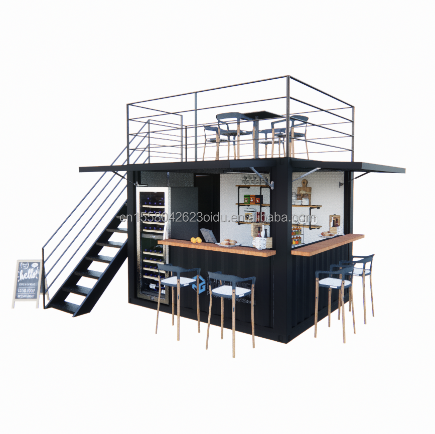 Two-story Pop-up   container bar coffee container kiosk 10ft mini pop-up shop